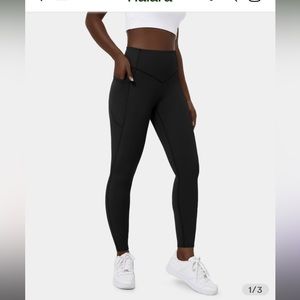 NWOT Halara SoCinched High Waisted Tummy Control Side Pocket Shaping Leggings